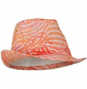 Fedoras New Glitter Fedora Hat - Pink - Pink - C2118E44WYL