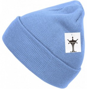 Skullies & Beanies Solid Winter Long Beanie - 12 Piece Wholesale - Sky Blue - CS18YMQ8I6R