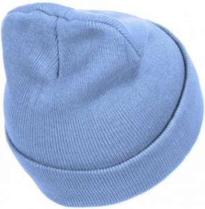 Skullies & Beanies Solid Winter Long Beanie - 12 Piece Wholesale - Sky Blue - CS18YMQ8I6R