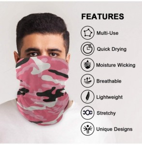 Balaclavas Camo Pink Camouflage Face Sun Dust Mask Mens Neck Gaiters Magic Scarf Seamless Bandana Outdoor Sport Recreation - ...