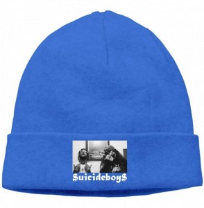 Skullies & Beanies Soft Suicide Boys Black Adult Adult Hedging Cap (Thin) - Blue - CH192TWEEEE