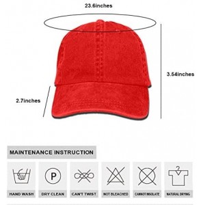 Baseball Caps Rino Mode Vintage Adjustable Jean Cap Gym Caps for Adult - Skiing Heartbeat5 - CD18RXOMRKA