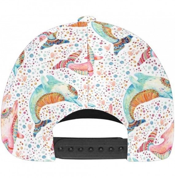 Baseball Caps Octopus Tentacles Sea Turtle Dolphin Adjustable Unisex Men Women All Over Print Dad Caps Classic Baseball Hats ...