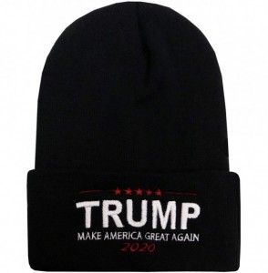 Skullies & Beanies Sk901 Bold Trump 2020 Ski Winter Beanie Hat - Black - C218K3R538D