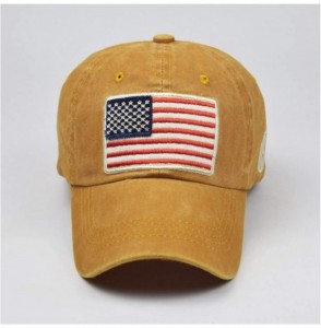 Baseball Caps Unisex Retro American Flag Old Letter Baseball Cap-Embroidered Logo American Cap for Men Women Sports Outdoor -...