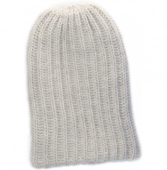 Skullies & Beanies Winter Dreadlocks Beanie-Oversized Slouchy Beanie-Hats for Big Heads-Tam Beanie - Beige - CT1875N93W4