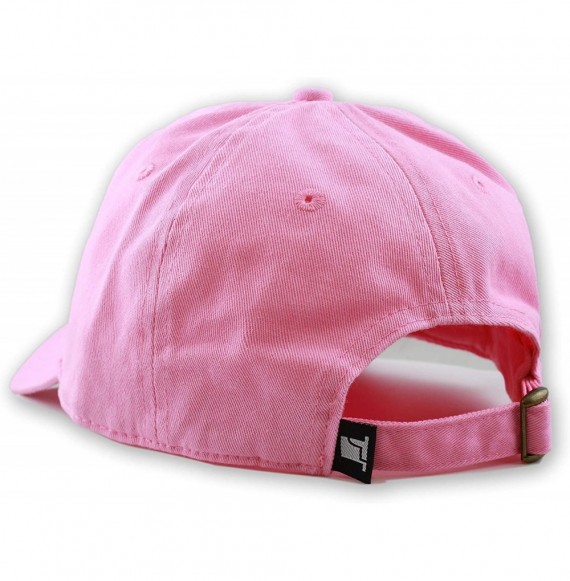 Baseball Caps Unisex Blank Washed Low Profile Cotton & Denim & Tie Dye Dad Hat Baseball Cap - Pink - CJ12FOR5IZR