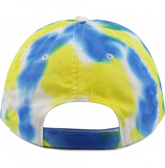 Baseball Caps Unisex 100% Cotton Tie Dye Low Profile Washed Baseball Cap - F - CC12FT0G1M3