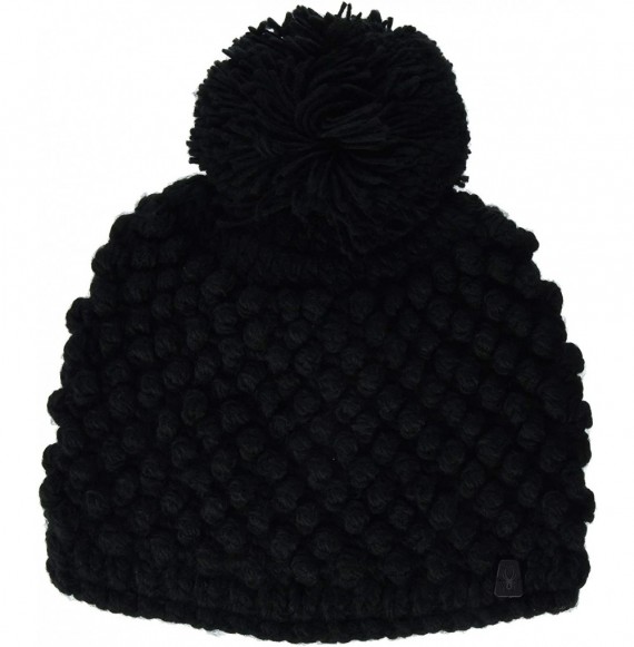 Skullies & Beanies Womens Brrr Berry - Black - CO18NK3IMUQ