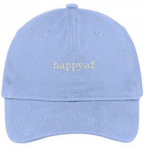 Baseball Caps Happyaf Embroidered 100% Cotton Adjustable Cap - Carolina Blue - C212NDUXKNF