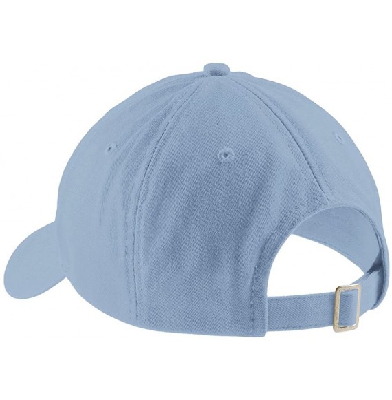 Baseball Caps Happyaf Embroidered 100% Cotton Adjustable Cap - Carolina Blue - C212NDUXKNF