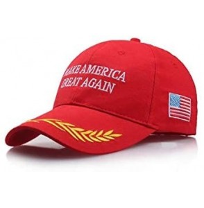 Baseball Caps Make America Great Again Hat [Red]- USA MAGA Cap Adjustable Baseball Hat - C218HAWMCN2