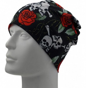 Skullies & Beanies Multi-Use Outdoor/Sports Printed Slouchy Beanie Hats OSFM 1 PC - Skull-1 - CC18WDNT0TS