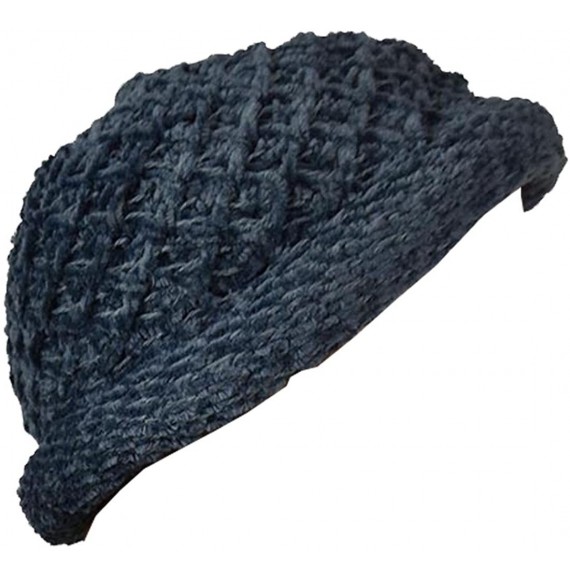 Skullies & Beanies Chenille Pull On Hat - Grey - C7188A9MTSR