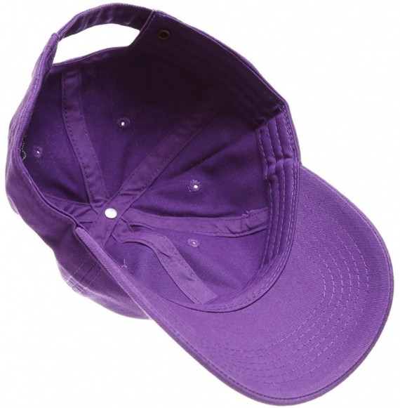 Baseball Caps Plain Stonewashed Cotton Adjustable Hat Low Profile Baseball Cap. - Purple - C412O7ZENJI