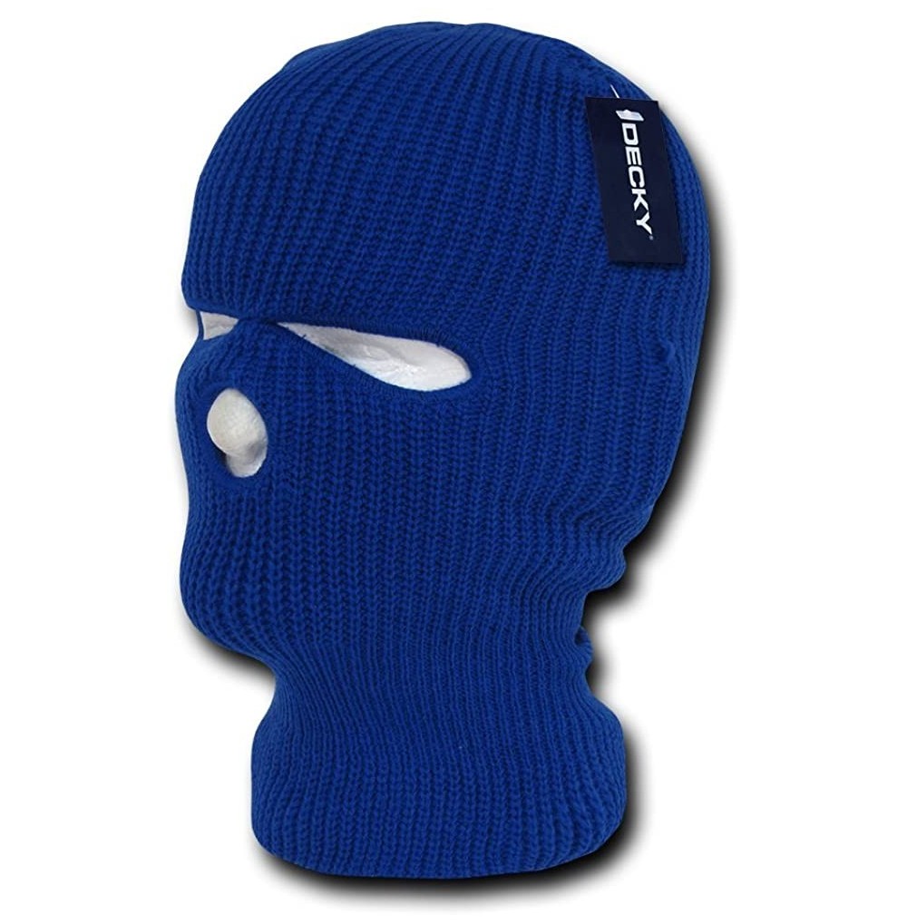 Skullies & Beanies Face Mask 3 Holes Beanie - Royal - C5116XPUR8N