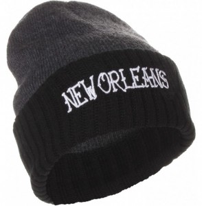 Skullies & Beanies Unisex USA Cities Knit Hat Cap Beanie - New Orleans - CT12N85KULK