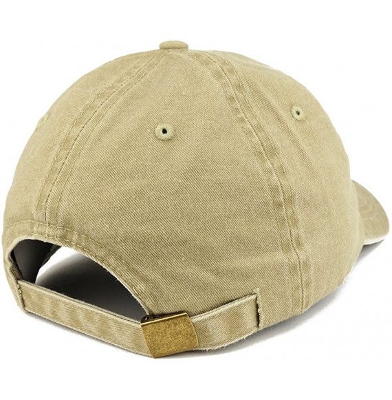 Baseball Caps Established 1978 Embroidered 42nd Birthday Gift Pigment Dyed Washed Cotton Cap - Khaki - CG180N604YL