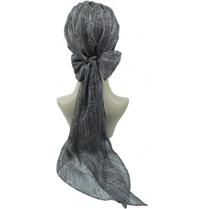 Skullies & Beanies Chemo Headwear Headwrap Scarf Cancer Caps Gifts for Hair Loss Women - Gray Health - CV18CHY9E50