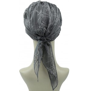 Skullies & Beanies Chemo Headwear Headwrap Scarf Cancer Caps Gifts for Hair Loss Women - Gray Health - CV18CHY9E50