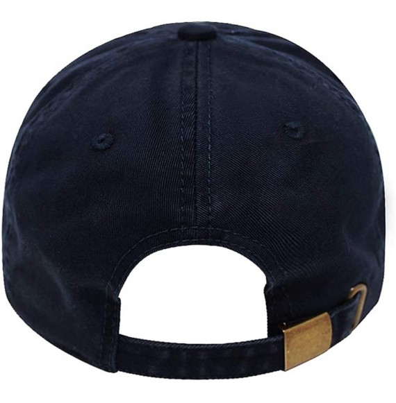 Baseball Caps Be Kind Trendy Fashion Dad Hat Cotton Baseball Cap Polo Style Low Profile - Cotton Navy - CO18SXQZ7OC