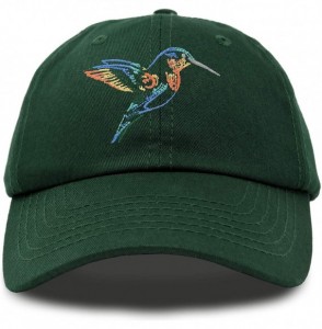 Baseball Caps Hummingbird Hat Baseball Cap Mom Nature Wildlife Birdwatcher Gift - Dark Green - CR18SN07GLL