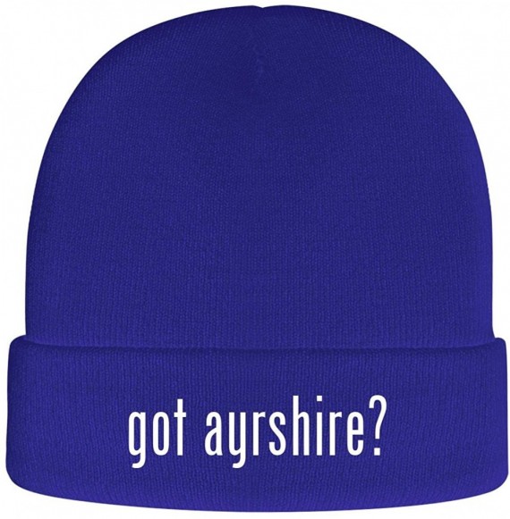 Skullies & Beanies got Ayrshire? - Soft Adult Beanie Cap - Blue - C918AXKT32Q