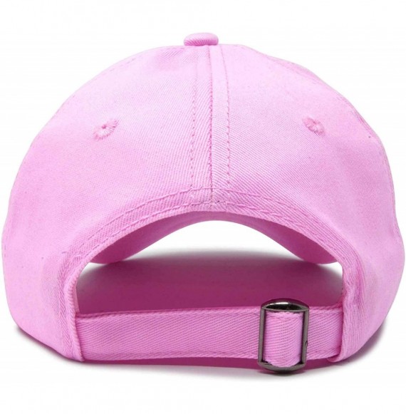 Baseball Caps Alien Head Baseball Cap Mens and Womens Hat - Light Pink - CL18M66Y9OT