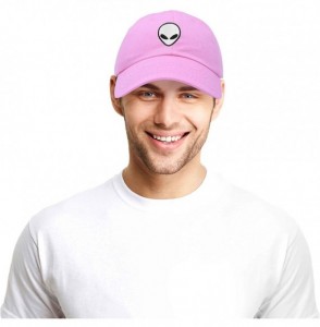 Baseball Caps Alien Head Baseball Cap Mens and Womens Hat - Light Pink - CL18M66Y9OT