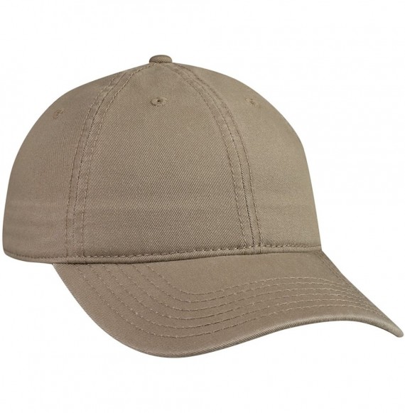 Baseball Caps Cotton Twill Low Profile Caps - Dark Khaki - CB11UZ3YDWP