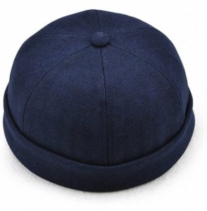 Skullies & Beanies Plain Kufi Hats Skull Cap Warm Winter Beanie for Men Women - Blue - C7188DERXO0