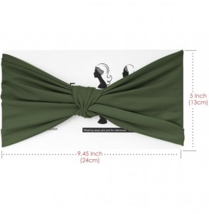 Headbands Versatile Multi Style Breathable Microfiber - Army Green - CN12O1SYNE9