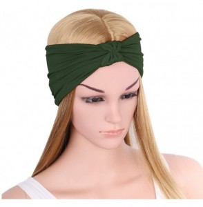 Headbands Versatile Multi Style Breathable Microfiber - Army Green - CN12O1SYNE9