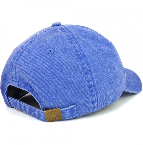 Baseball Caps Father of The Bride Embroidered Washed Cotton Adjustable Cap - Royal - C918SRXEWSZ