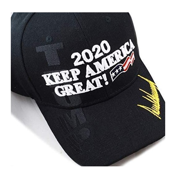 Baseball Caps Original Exclusive Donald Trump 2020" Keep America Great/Make America Great Again 3D Cap - 4. 2020-black - CL18...