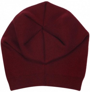 Skullies & Beanies Beanie for Women Solid Color Hat Skull Skully Cap Toboggan Fashion Fall Winter Wool Wool Cap - D-7 - CF18Y...