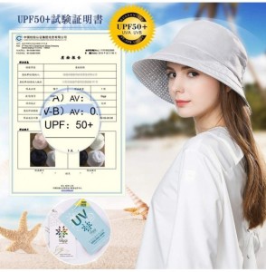 Sun Hats Packable Sun Bucket Hats for Women with String Beach SPF Protection Bonnie Gardening 55-59cm - Navy_89009 - CO18CYI83G4