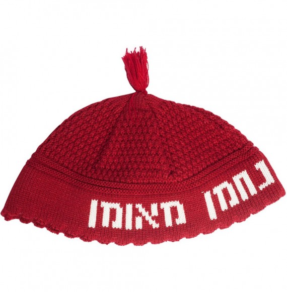 Skullies & Beanies Nahman Yarmulke Jewish Kippah Frik Nachman Kipa Judaica Yamaka Kippa Yamakah Yarmulka Hat Men Or Kids (Red...