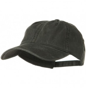 Baseball Caps 6 Panel Low Profile Garment Washed Pigment Dyed Baseball Cap - Charcoal Grey - CG11918IW59