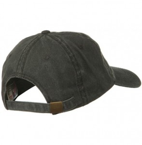 Baseball Caps 6 Panel Low Profile Garment Washed Pigment Dyed Baseball Cap - Charcoal Grey - CG11918IW59