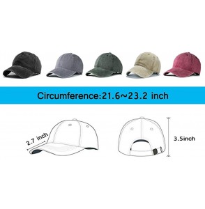 Baseball Caps Unisex Adjustable Washed Dyed Baseball Caps Avicii True Logo Snapback Sun Visor Hats - Red - CM18X2KX4DG