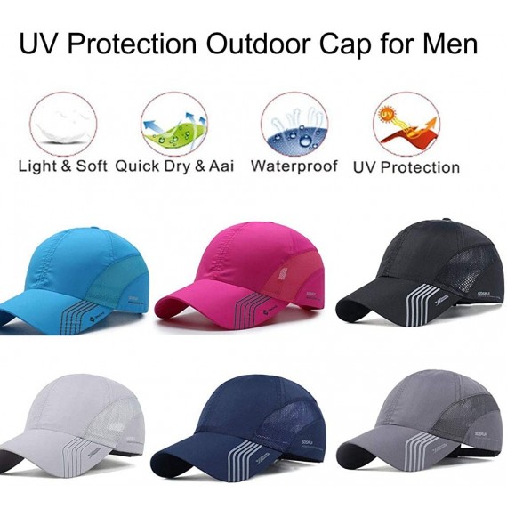 Baseball Caps Outdoor Sun Visor Hats Lightweight Waterproof Breathable Sports Hat UPF50+ Ultra Thin Cooling Baseball Hats - C...