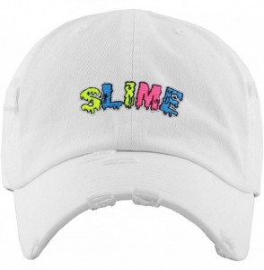 Baseball Caps Dad Hat Trust No One Hustle Savage Vibe Baseball Cap Adjustable Cotton Vintage - (5.4) White Slime Vintage - CI...