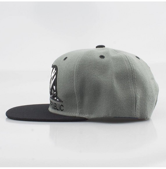 Baseball Caps California Republic Bear Flat Visor Snapback Multi Color - D.gray/Black - C81291P2EWN