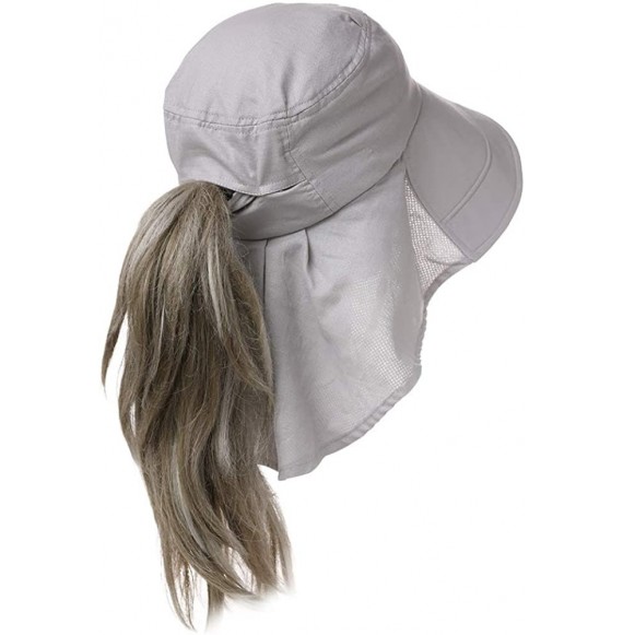 Sun Hats Fishing Bucket Hat for Women Foldable Packable Ladies Hunting Wide Brim - 00020_gray - CY18SRK43R7