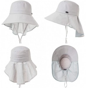 Sun Hats Fishing Bucket Hat for Women Foldable Packable Ladies Hunting Wide Brim - 00020_gray - CY18SRK43R7