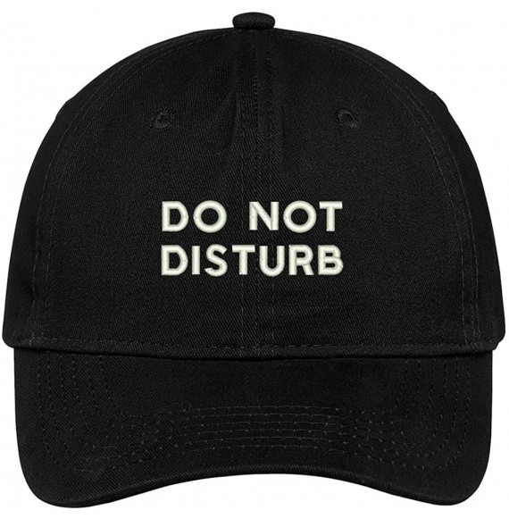 Baseball Caps Do Not Disturb Embroidered Soft Low Profile Adjustable Cotton Cap - Black - CK12O51PH2D