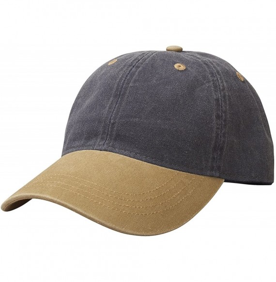 Baseball Caps Womens Canyon Cap - Navy/Khaki - C018E3XHL7Q