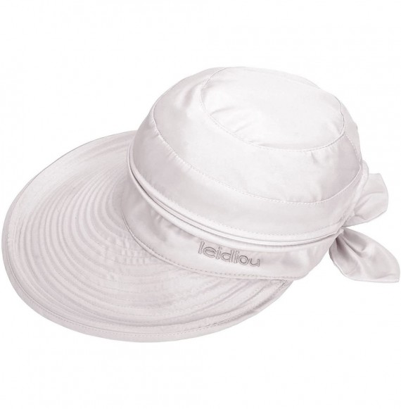 Sun Hats Women's 2 in 1 Outdoor Sportswear Golf/Tennis Visor UV Protection Hat - 2284_white - CF18D8NE5WA