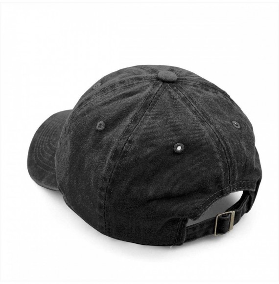 Baseball Caps Unisex Mama Bear Denim Hat Adjustable Washed Dyed Cotton Dad Baseball Caps - Print Logo Black 1 - CC18QLG47GE